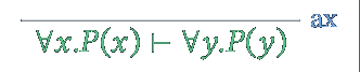Un axiome modulo alpha-équivalence.