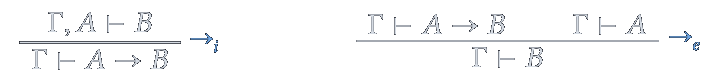 Règles d'introduction et d'élimination de rightarrow.